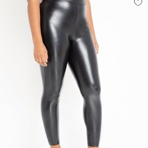 Faux leather leggings